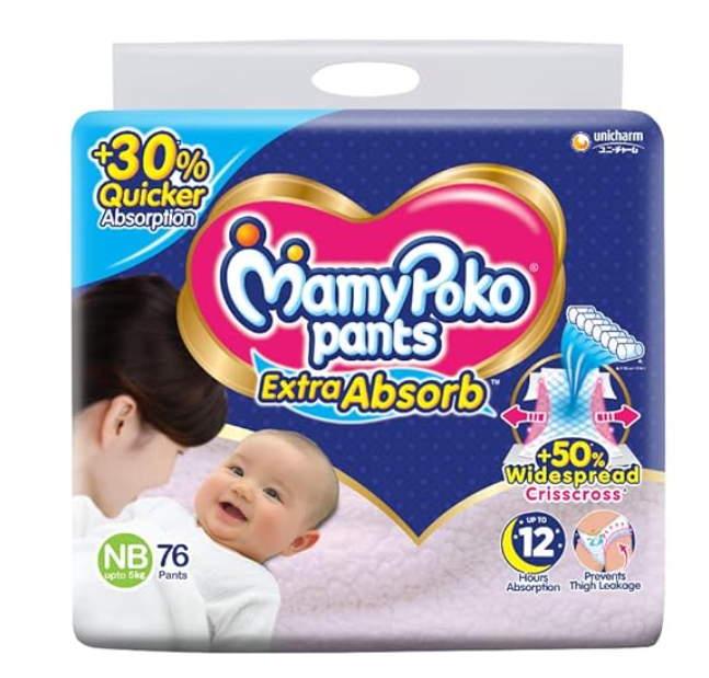 Best Baby Diapers MamyPoko Pants Extra Absorb Baby Diapers